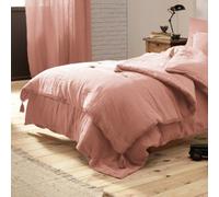 Gaia - Edredon - Double Gaze De Coton - Rose Peche