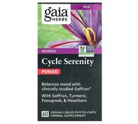 Gaia Herbs, Femmes, Sérénité du Cycle, Menstruation, 60 Phyto-Capsules Liquides Végétaliennes