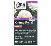 Gaia Herbs, Femmes, Soulagement des Crampes Menstruelles, 60 Phyto-Capsules Liquides Végétaliennes