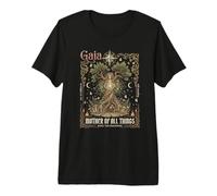Gaia Mère Terre Arbre de Vie Déesse Mythologie Art T-Shirt Haut de Gamme