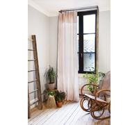Gaia - Rideau Ajustable + Anneaux - Double Gaze De Coton - Guimauve