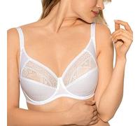 Gaia Soft Bra Sous-vêtements femmes Soutien-gorge de sport à barrettes latérales en dentelle 059 BS, blanc, 65E