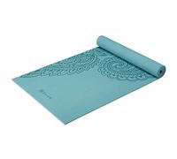 Gaiam - 05-64037 - Tapis de yoga antidérapant imprimé de qualité supérieure pour tous les types de yoga, pilates et entraînements au sol, épaisseur 5 mm, couleur cachemire givré