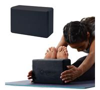 Gaiam Bloc de yoga en mousse EVA sans latex Surface souple antidérapante pour yoga, pilates, méditation, mixte adulte, 05-63598, noir, 1 EA