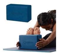 Gaiam Bloc de yoga en mousse EVA sans latex Surface souple antidérapante pour yoga, pilates, méditation, mixte adulte, 05-63615, Encre indigo.