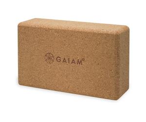 GAIAM - Cork Brick - Bloc de yoga - 22,9 x 14 x 7,6 cm - brown