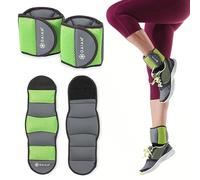 Gaiam Ankle Weigjhts, 5lb Set Poids de Cheville Mixte, Lot de 2,3 kg (1,1 kg chacun), 5-Pound