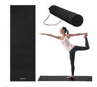 Gaiam Essentials Tapis de yoga avec sangle de transport pour tapis de yoga, noir, 183 x 61 x 0,6 cm