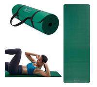 Gaiam Essentials Tapis de yoga épais avec sangle de transport facile à clipser, vert, 183 x 61 x 6,2 cm
