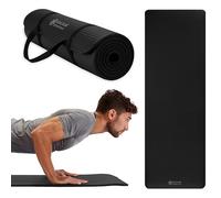 Gaiam Essentials Tapis de yoga épais avec sangle de transport pour tapis de yoga Noir 183 x 61 x 61 cm