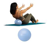 Gaiam Mini Ballon Abdominal (Ciel Transparent), Ballon d'exercice Gonflable Anti-éclatement de 20,3 cm pour la Force Abdominale, Le Pilates, Le Yoga et la physiothérapie, Comprend Une Paille de