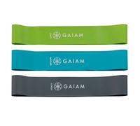 Gaiam Restore Lot de 3 mini bandes de résistance légères et moyennes pour les jambes et les exercices de booty et les entraînements 30,5 x 5,1 cm