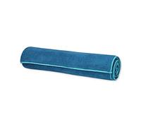 Gaiam Serviette de Yoga - Serviette de Yoga Active Dry antidérapante évacuant l'humidité et la Transpiration en Microfibre pour Homme et Femme | Poches d'angle Stables (177,8 cm de Long x 66 cm de