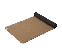 Gaiam Tapis de yoga en liège avec dos en caoutchouc non toxique, liège naturel durable résistant aux germes et aux odeurs - Idéal pour le yoga chaud, les pilates (68 x 61 x 5 mm d'épaisseur)