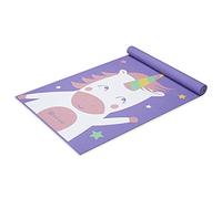 Gaiam Tapis de yoga pour enfants avec imprimés amusants, temps de jeu pour bébés, tout-petits actifs et calmes, orteils scintillants (152,4 cm L x 61 cm l x 3 mm d'épaisseur)