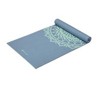 Gaiam Tapis de yoga unisexe et adulte avec impression de qualité supérieure antidérapant pour tous les types de yoga, pilates et exercices au sol, bleu ombre Marrakech, 5 mm