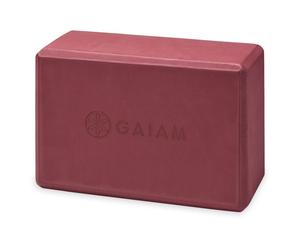 GAIAM - Yoga Block - Bloc de yoga - 22,9 x 15,2 x 10,1 cm - cherry