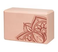 Gaiam Yoga Block Printed Yogablock Yoga Bloc Yogastein Pilates 05-64967 Corail
