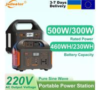Gaiaray 460Wh UPS Alimentation à charge rapide 500W 300W Station d'alimentation portable 200W 100W Générateur solaire pour la maison, alimentation de secours, camping-car, hors réseau, prise AC 220V,
