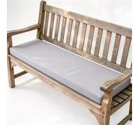 GAIFNAG Coussin Banquette sur Mesure sur-Mesure 35x120x5cm Gris Clair | Coussin Exterieur Impermeable Housse Amovible Imperméable Et Antidérapante, Mousse Épaisse 5Cm Pour Banc De Jardin Terrasse