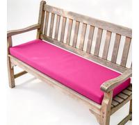 GAIFNAG Coussin Banquette sur Mesure sur-Mesure 40x80x5cm Rose | Coussin De Banc À Pince Sur Mesure Épaisseur 5Cm Bordure Gainée, Fond Antidérapant, Lanières Pour Banc De Jardin Terrasse