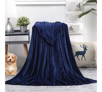 GAIFNAG Noël Couverture, Couverture Jetée de Canapé 150 x 250 cm Isponible en Plusieures Couleurs Élégantes Couverture Polaire Haute Qualité Parfaite comme Couverture d'hiver Ou Cadeau, Bleu Foncé