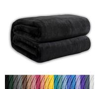 GAIFNAG Plaid Canapé Polaire, Classic Couette Lestée 200 x 300 cm Polyester, Pelucheuse et Douce, Entretien Facile Couette en Microfibre Couverture Parfaite comme Couverture d'hiver Ou Cadeau, Noir