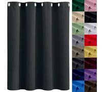 GAIFNAG Rideau Occultant - Rideau 100 x 220 cm Opaque à Oeillets Isolation Lumiere Anti UV Decoration Thermique Fenêtre Rideaux & Rideaux pour Porte Fenetre Dressing Salon, Gris Foncé