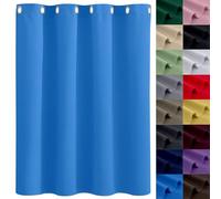 GAIFNAG Rideau Thermique Isolant Anti Froid 160 x 240 cm Opaque à Oeillets Isolation Lumiere Anti UV Decoration Rideau de Porte en Perles Rideau Anti Mouches pour Mariage de Noël Chambre, Bleu Ciel