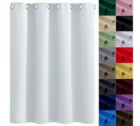 GAIFNAG Rideaux Occultants Épais 160 x 240 cm 100% Polyester/Décoration/Anti Bruit/Lavable Rideau Occultant, Rideaux Anti Froid, pour Porte Fenetre Dressing Salon, Blanc