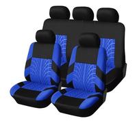 GaiHLi Housse de Siège de Voiture pour V-W T-ROC 2017-2025, Housse de Protection Siège Housse Siege Ensemble Complet Siège Avant Arrière Accessoires,BLUE-9PCS