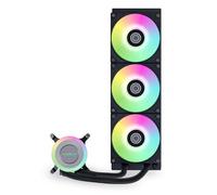 LIANLI Galahad II LITE 360 RGB Refroidisseur CPU Noir 1,1" (28 mm) Équipé d'un ventilateur RVB, compatible avec LGA1700, LGA1851, AM4, AM5, radiateur 14,2" (360 mm), épaisseur 1,1" (27 mm)