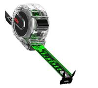 GAILY YOUTH Mètre ruban fluorescent avec étui transparent, ruban à mesurer rétractable pour menuisier concepteur, bricolage, échelle métrique double face (10 m)
