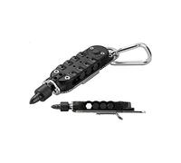 GAILY YOUTH Mini tournevis multifonction avec clé hexagonale, décapsuleur, 9 en 1 tournevis magique avec mousqueton pour réparation en plein air, camping, pêche