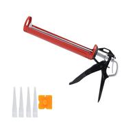 GAILY YOUTH Pistolet à calfeutrer anti-goutte, pistolet à calfeutrer en silicone, pistolet à calfeutrer rotatif à 360 degrés pour calfeutrer et remplir les joints de fissures (rouge)