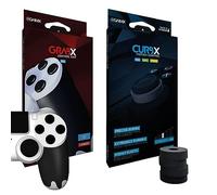 GAIMX® Bundle CURBX® 130 + GRABX ; Motion Control - Aide à la cible et amortisseur pour joystick - Amélioration Aim pour Playstation 4/5 & Xbox One ; adhérence optimale sans risque de glissement
