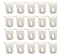 Gain de place pour les crochets d'auvent de camping-car, conçus pour une installation facile et une meilleure résistance au vent, plusieurs pièces disponibles (10 blancs)