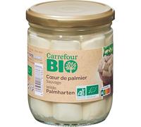 Gain de temps en cuisine avec CARREFOUR BIO Cœurs de palmier sauvage Bio, format 250g en bocal de verre - Lot de 3
