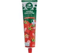 Gain de temps en cuisine avec le Double concentré de tomates CARREFOUR CLASSIC', cultivé en Italie, format 200g - Lot de 4