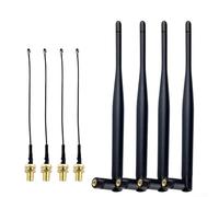 Gain élevé pour lorawan pour antenne 5dBi double bande 4-Set High Gain (868 | Construction en ABS et métal, résistant aux intempéries, taille compacte de 19,5 cm, utilisation en intérieur et en extérieur