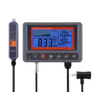 GAIN EXPRESS Contrôleur de moniteur IAQ de dioxyde de carbone CO2 numérique avec fonction de relais sonde de détection NDIR de câble de 4,5 m pour maison verte, bureau, usine