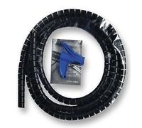 Gainage, Spirale, 16MM, Noir, 25M, Câble Gestion Spirale Drapé, Câble Sleaves