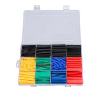 Gainage Thermorétractable 530 Pièces, Tubes PVC 2:1 Multicolores, 8 Tailles, Résistance Thermique - Isolation Électrique Durable, Kit Polyvalent pour Câbles et Soudure