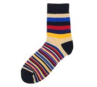 Gainant Grande Taille Spring And Winter Classic Color Thin Stripe Men's Socks Tn The Cotton 5 Pairs Chaud Sans Pied (Multicolor, One Size)