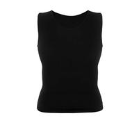 Gainant Maillot De Corps 2 pièces Hommes Shapers Compression Chemise Minceur Maillot de Corps Corps Shaper réservoir Hauts sans Manches Shapewear Gilet(Black,L)