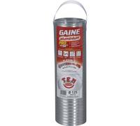 Gaine accordéon aluminium - 0,85 m à 3 m - diamètre 125/131 mm TEN