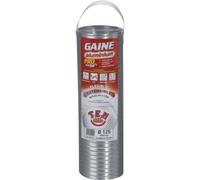 Gaine accordéon aluminium - 0,85 m à 3 m - diamètre 150/156 mm TEN