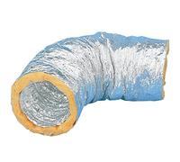 Unelvent Gaine souple isolée Longueur 10m Isolation thermique 25mm ø125mm