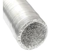 Gaine Aluminium Ø150mm pour hotte extracteur d'air aérateur climatiseur | 10m Tuyau en Alu flexible