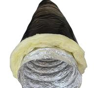 Gaine aluminium isolée 25mm diam 82mm L 10m